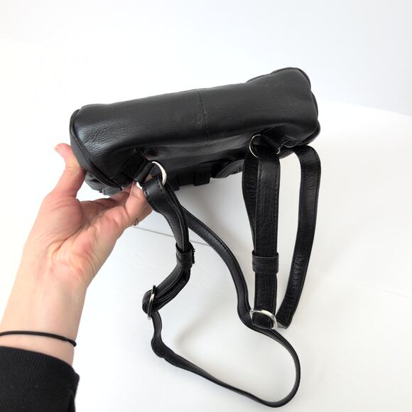 Still Nordic Black Flo City Backpack 65654 Leather Quilted Mini Bag - Picture 5 of 12